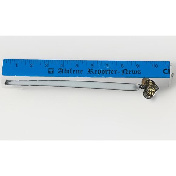 VTG Modernist Sterling Silver Filigree HEART PENDANT w/ Brass Accents NECKLACE - Picture 14 of 16